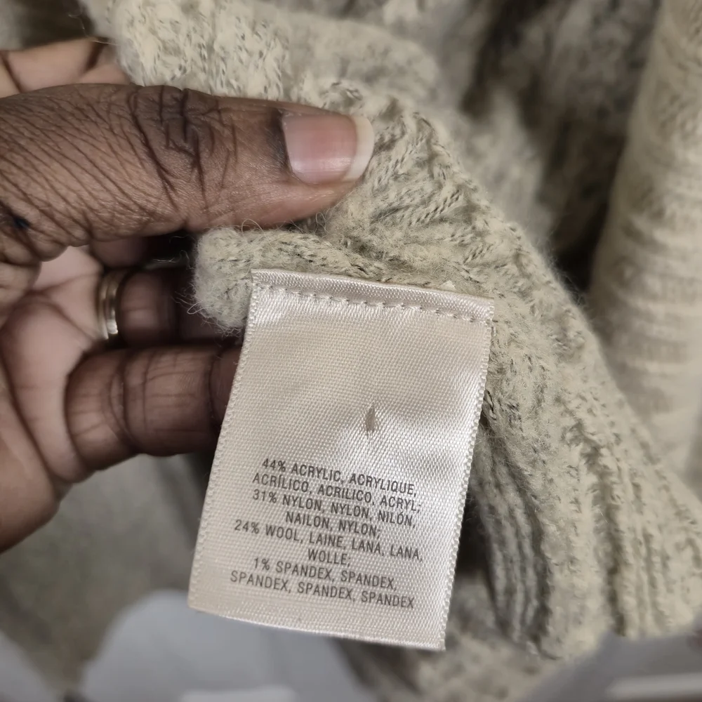 Anthro Sleeping on Snow Hooded Oversized Cardigan S Oatmeal - Picture 10 of 10